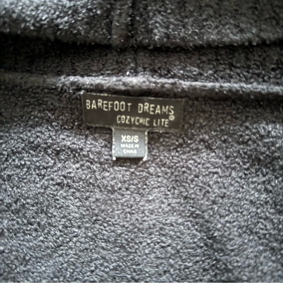 Barefoot Dreams CozyChic Lite Circle Cardigan – Black (XS/S) - Picture 9 of 9